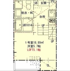 ハーモニーテラス今池南の物件間取画像